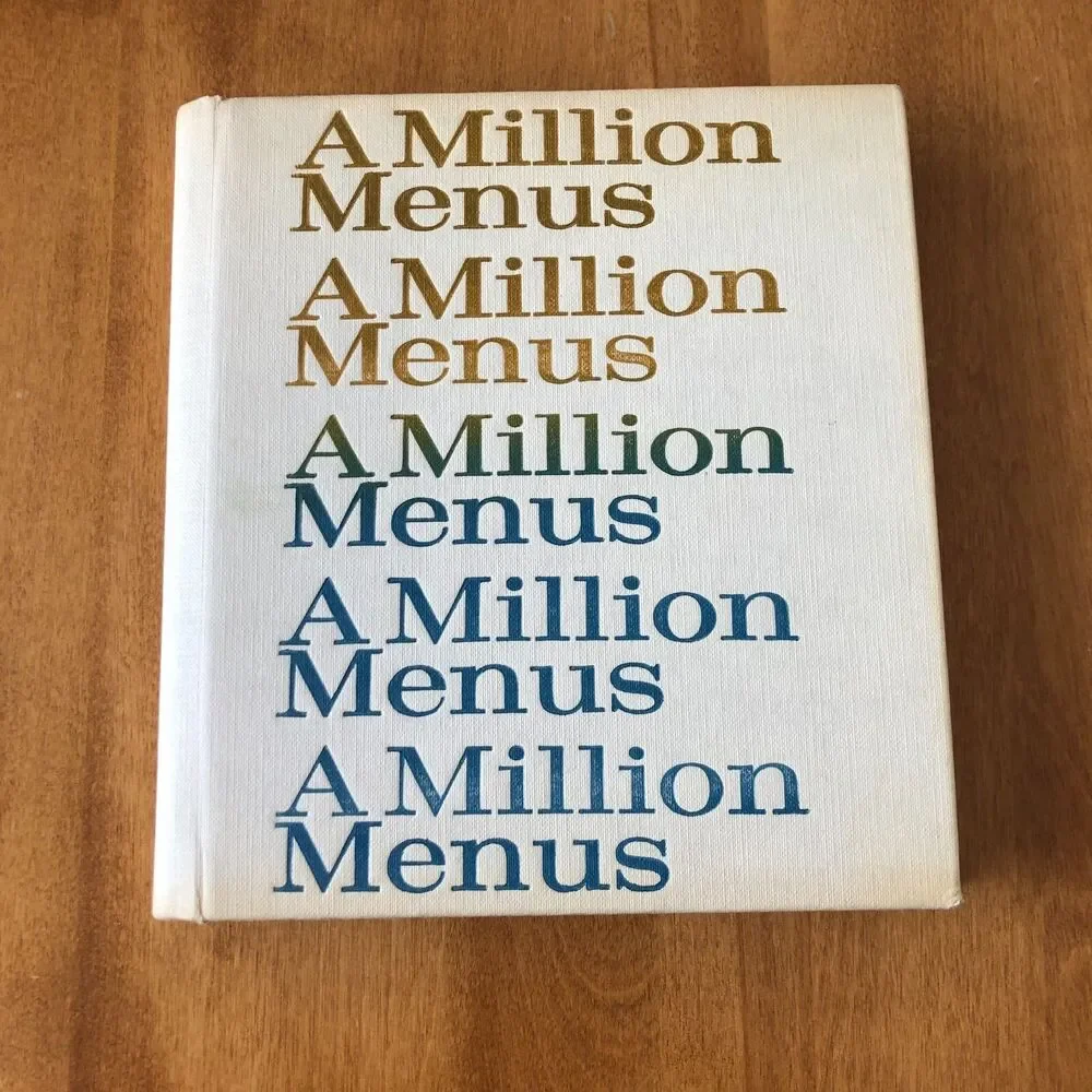 VINTAGE A Million Menus by Lenore Joyce-Cowen Spiral Bound Cookbook French 1965